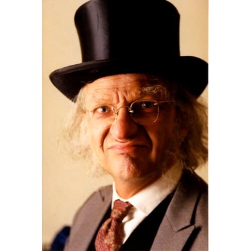 Hans als Scrooge
