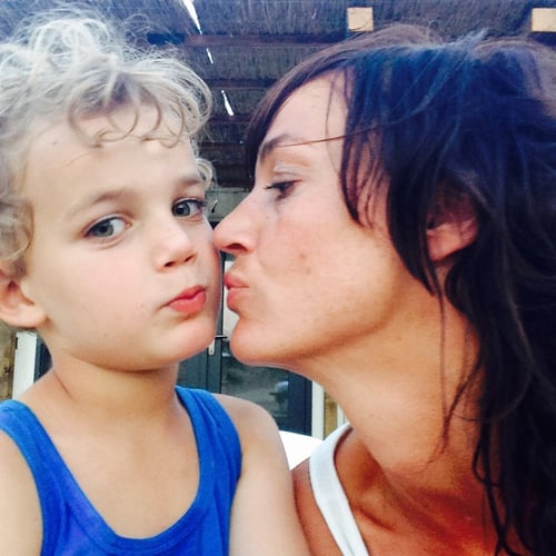 Met zoon