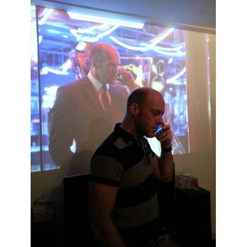 Me with Jason Statham