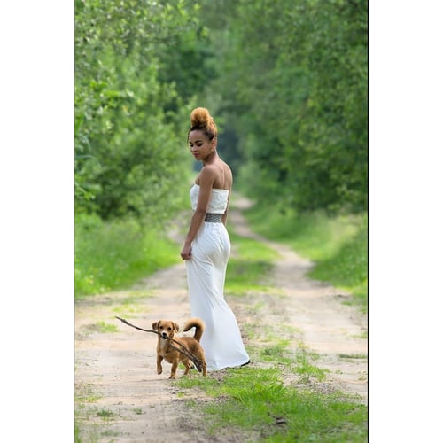 With my lovely puppy