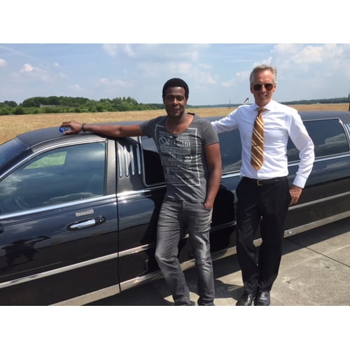 At work met John Williams - Lincoln Towncar Tuxedo Black