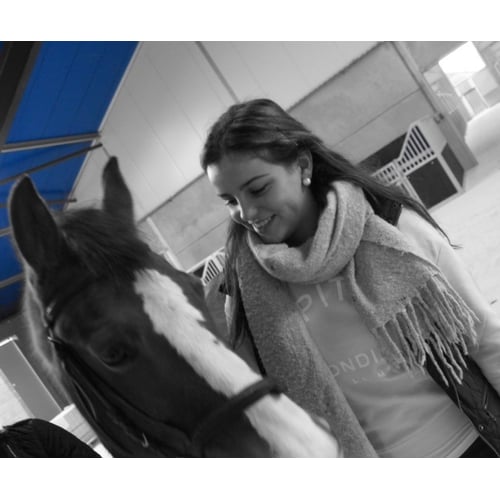 fotoshoot op een manege