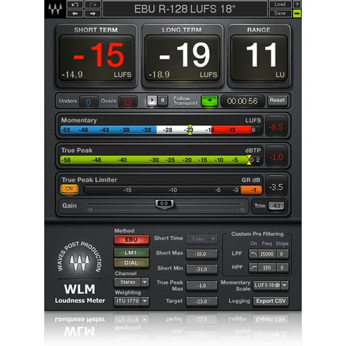 Mixing for TV with the WLM Plus Loudness Meter