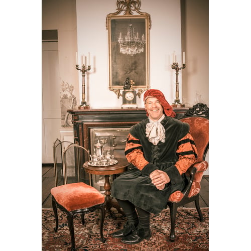 In Shakespeare kostuum