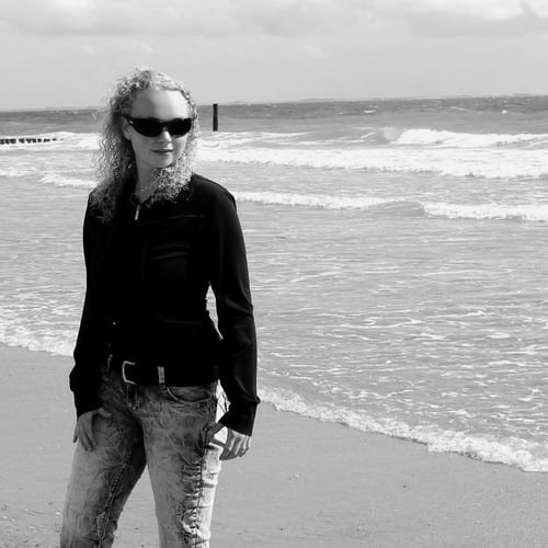 Poseren op het strand 