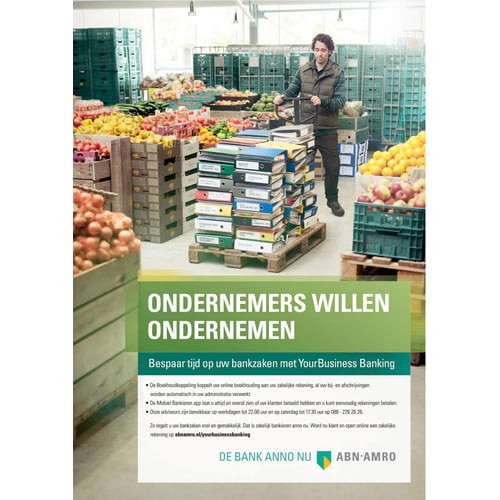 op de set