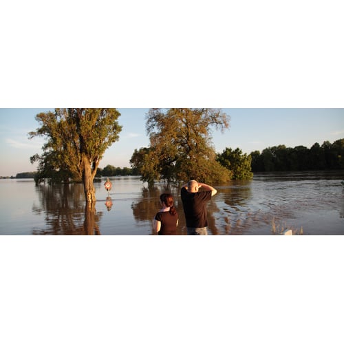 Hoogwater aan de Elbe