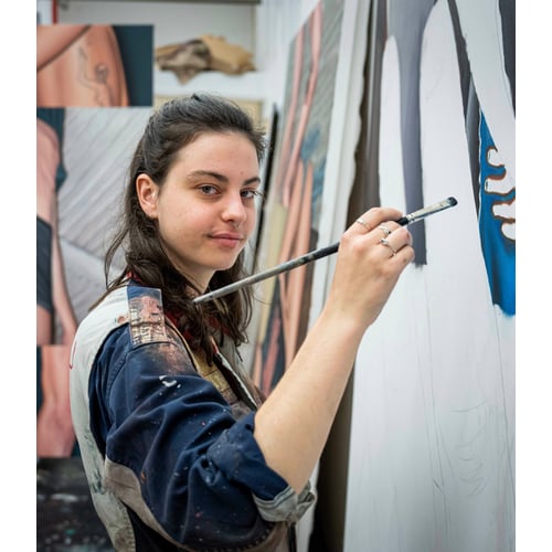 Portret in atelier