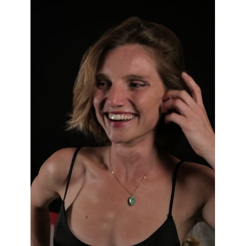 smiling short hair