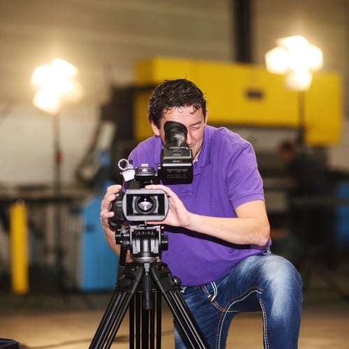 Opname bedrijfsfilm Aarts Metaal