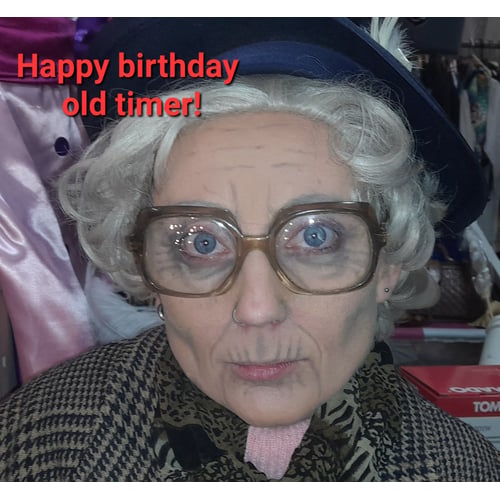 Old lady make up