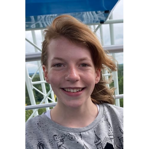 Evy stralend