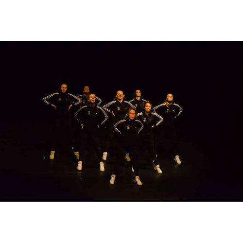 Dance crew performance