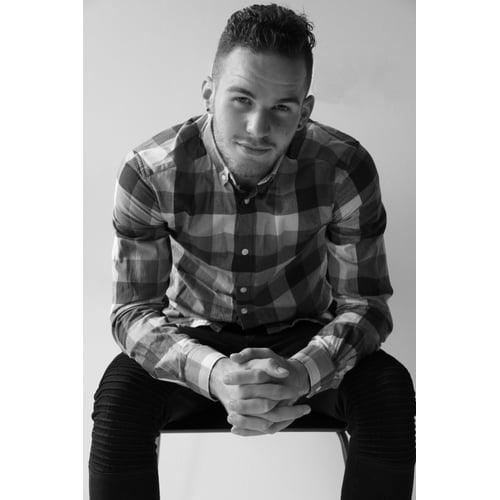 black and white