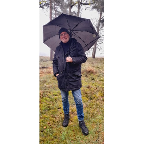 Met paraplu