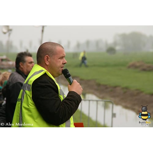 Tjitte van der veen In Action tijdens de Pinkstercross