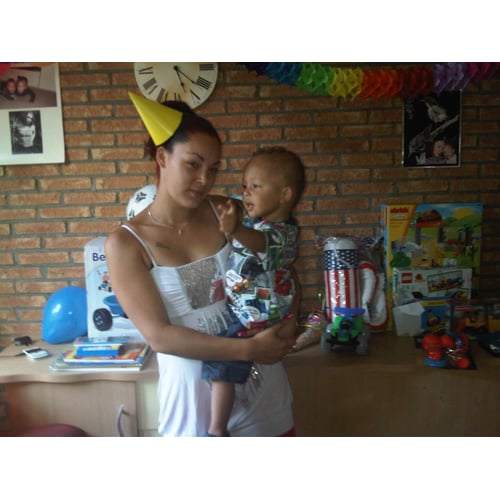Samen met mijn andere zoon