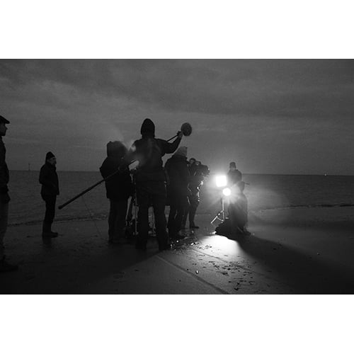 shooting film at the sea