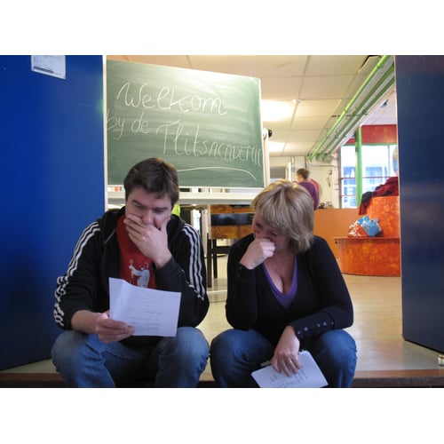 Paul de Munnik met deelneemster Pascale