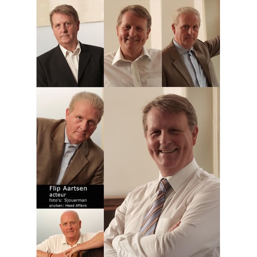 Collage met pruiken