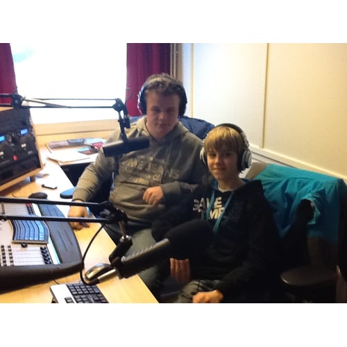 Ik in de Radio-studio
