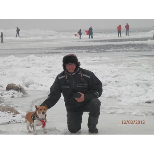 samen met onze hond