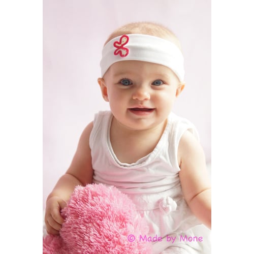 Sanne met roze hart