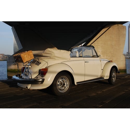 Volkswagen kever cabriolet (triple white) - wit - witte kap - wit interieur