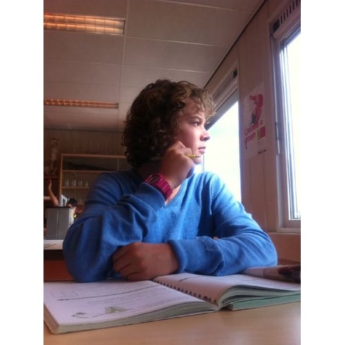 in de klas. 