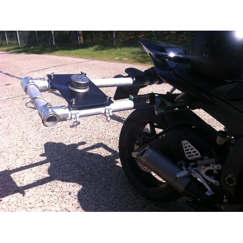 Camera rigging on a motorcycle