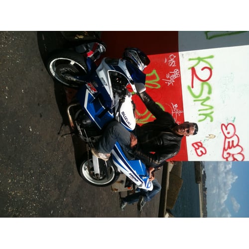 Op mijn motor