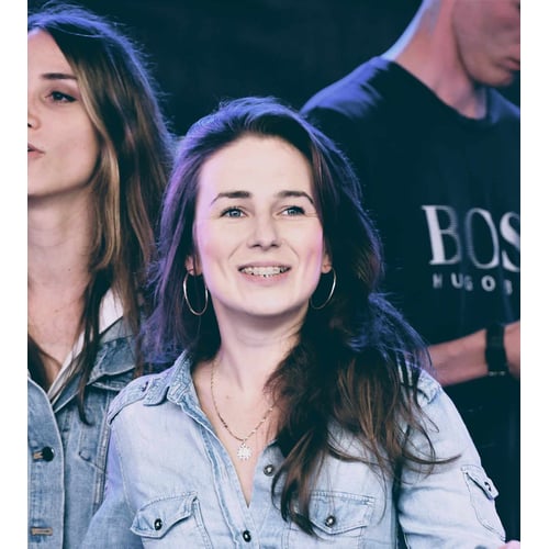 On stage