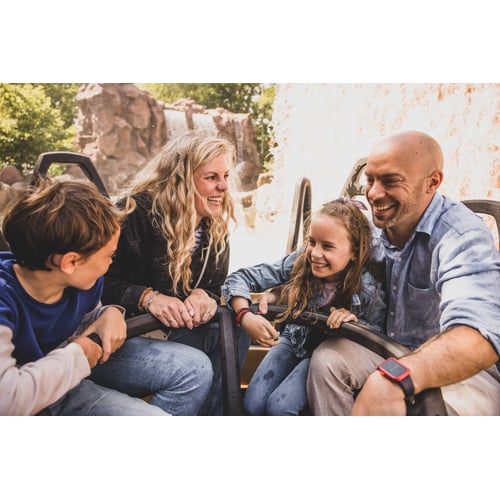 Familie geniet