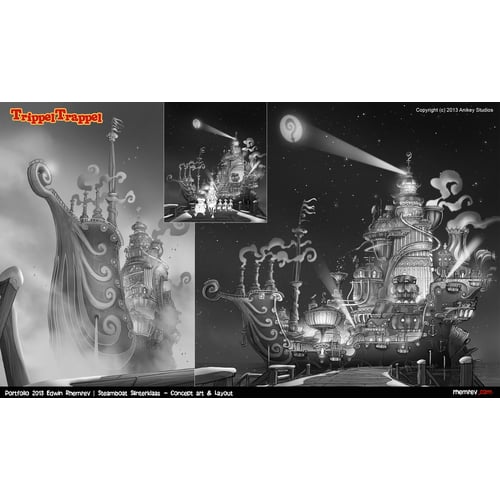 Layouts / Backgrounds for 'Trippel Trappel' Image (c) 2015 Anikey Studios