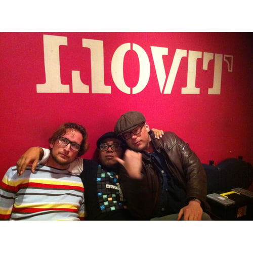 met mede-comedians Pieter Jouke en Jim Speelmans in Tivoli
