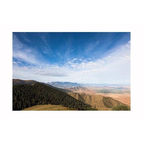 landscape of Tian Shan mountains