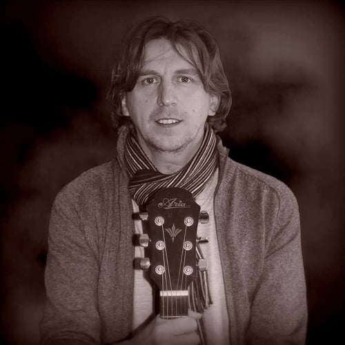 Profielfoto met gitaar
