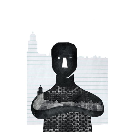 Stadsdichter - illustratie