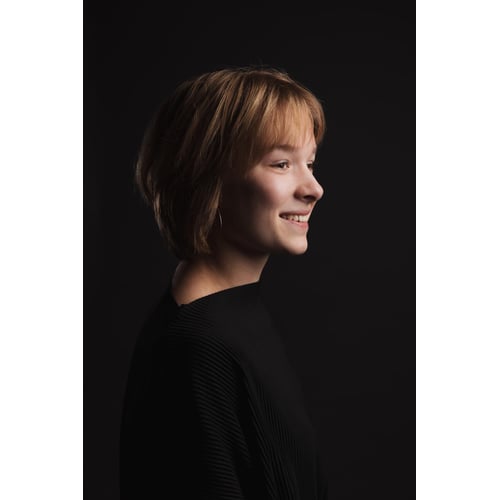 Castingfoto zijprofiel