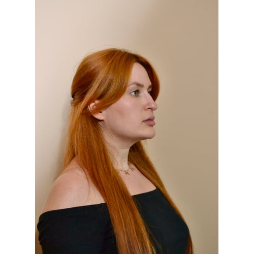 Side view headshot