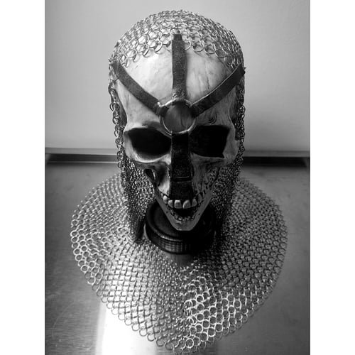 Chain maille coiff headpiece 