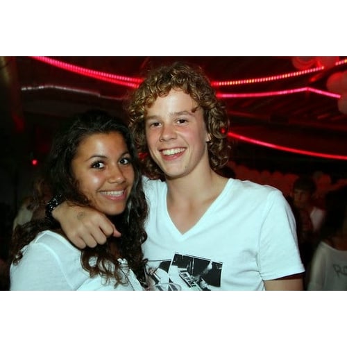 op een feest . 