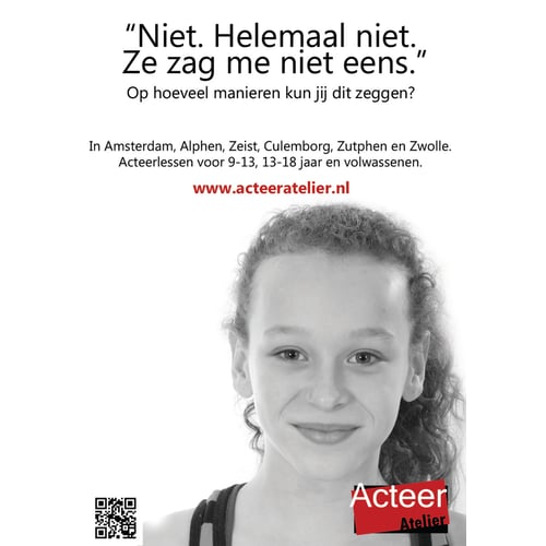 Introductiecursus acteeratelier in verschillende plaatsen