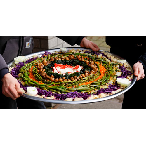 Japanese salad bij de Bibaboerderij