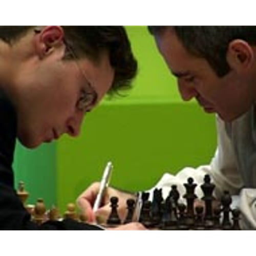 Leko en Kasparov