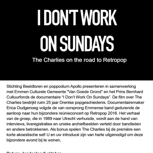 I Don't Work On Sundays