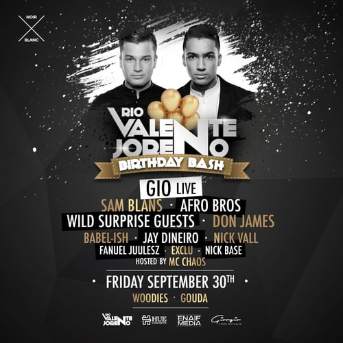 RIO VALENTE & JORENO BIRTHDAYBASH FRIDAY 30 SEPT 2016