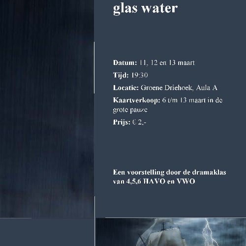 De storm in een glas water