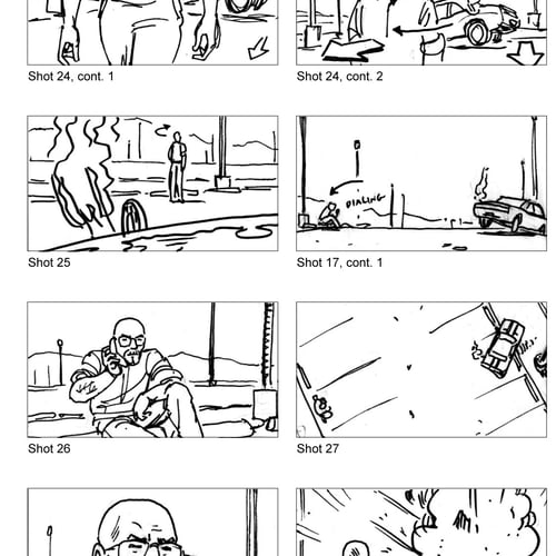 Breaking Bad storyboards