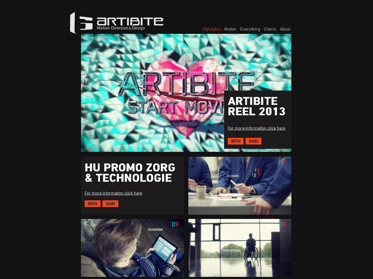 Website van Artibite